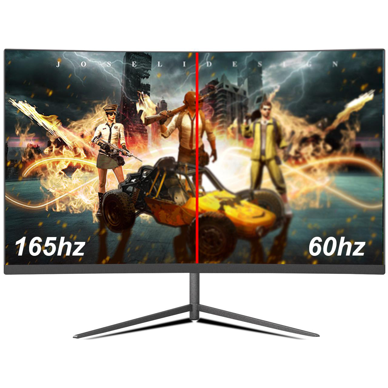 LGLO Gaming 27 Inch 2560 x 1440  Adjustable Curved Gaming Monitor Monitors LGLO   