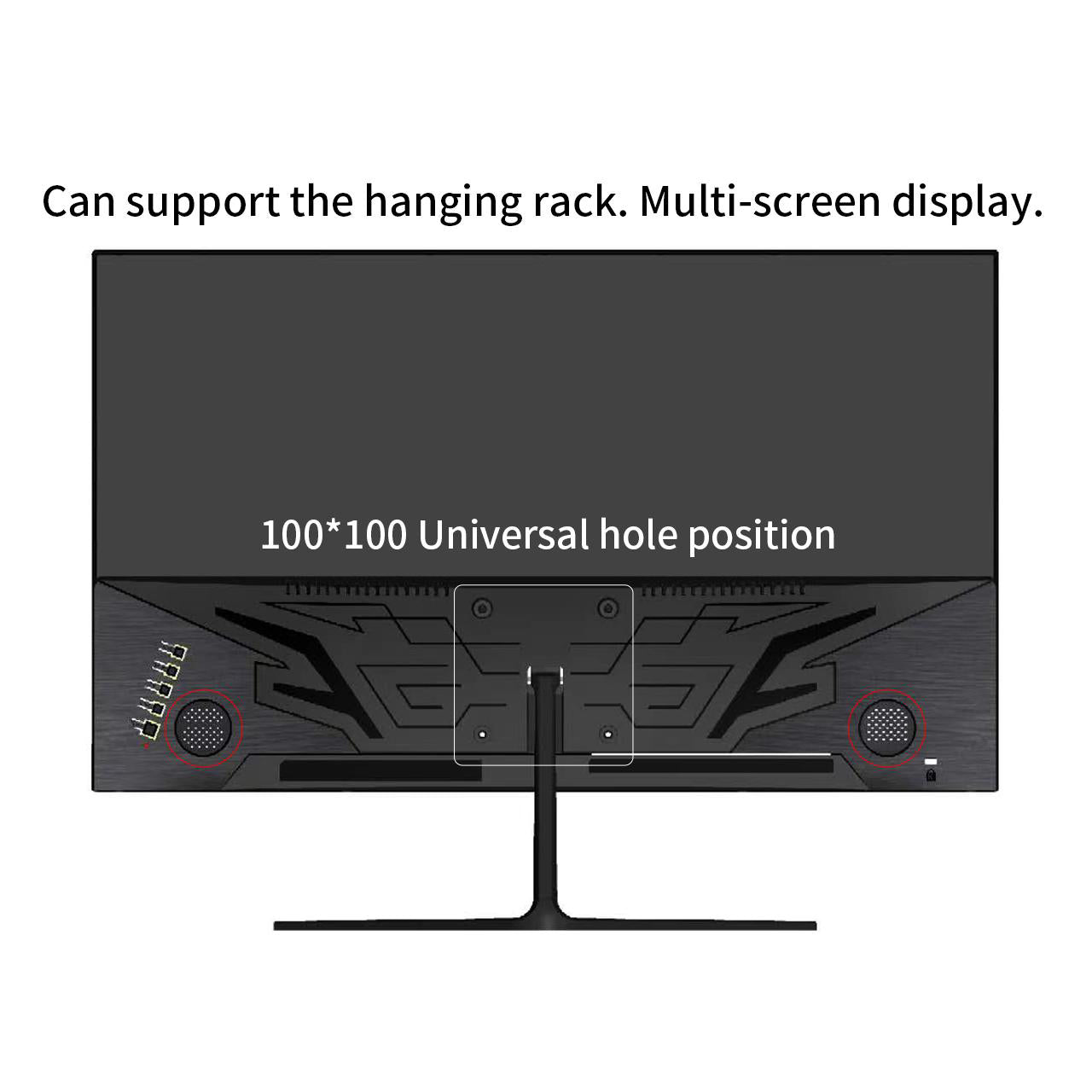 LUCKYFIVE 27'' 2K 165Hz HDR Gaming Monitor, 2560 x 1440P VA Display With Built-in Speakers, 178° Wide Viewing Angle, Support HDMI And DisplayPort, VESA Mountable Monitors Luckyfive   