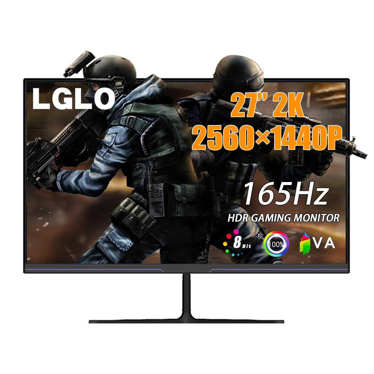 LGLO 27 Inch 2K 165Hz 1 Mountable gaming monitor Monitors LGLO   