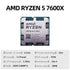 AMD RYZEN 5 7600X Box Version 100% Brand New CPU Gaming Processor AMD R5 7600X 6-Core 12-Thread 5nm 38M Socket AM5 Original Box  AMD   